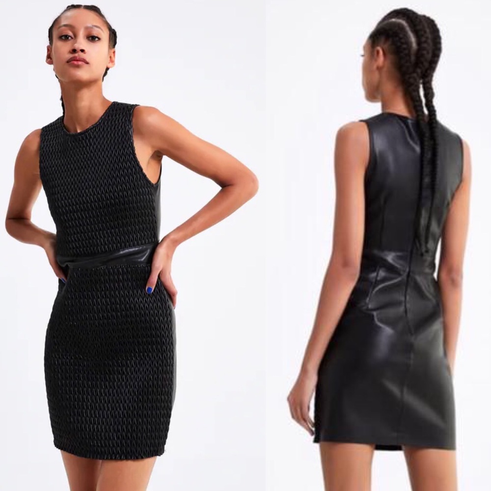 Zara Black Sleeveless Mini Dress